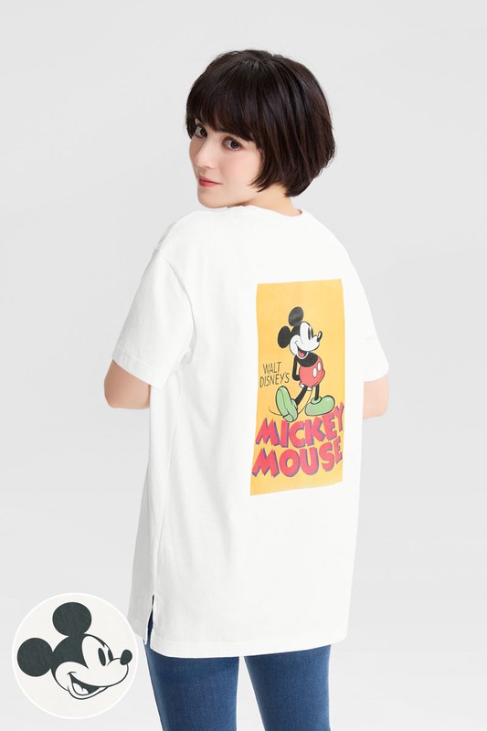 迪士尼系列寬長版印花T恤-17-女