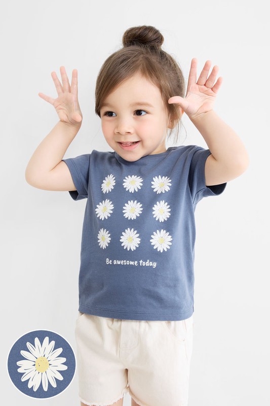 小花印花T恤-Baby