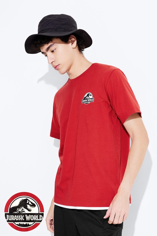 Jurassic World印花T恤-01-男