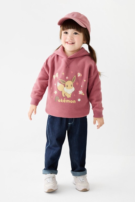 寶可夢Fleece寬鬆連帽上衣-童