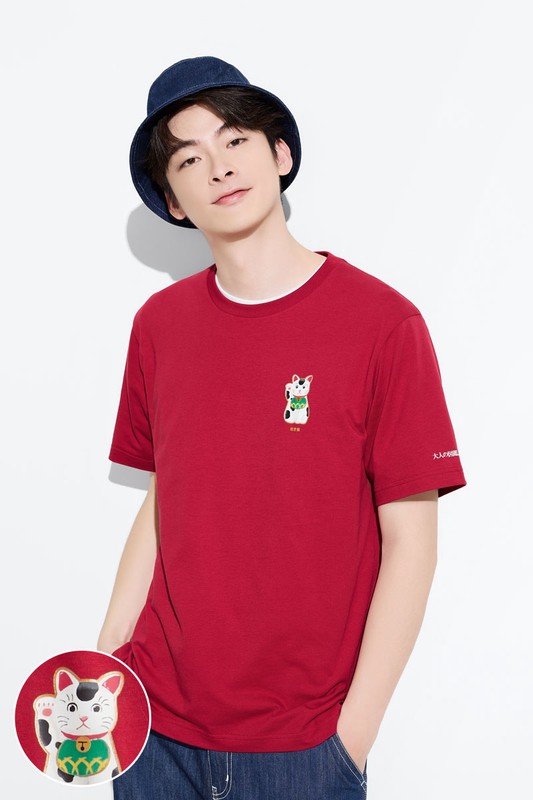 大人的圖鑑印花T恤-01-男