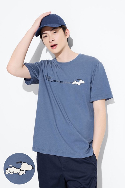 史努比系列印花T恤-28-男