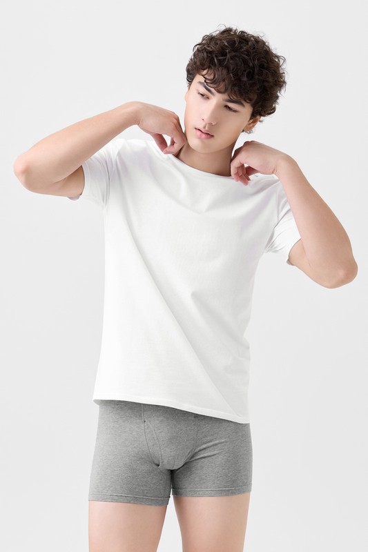 彈力圓領T恤-男