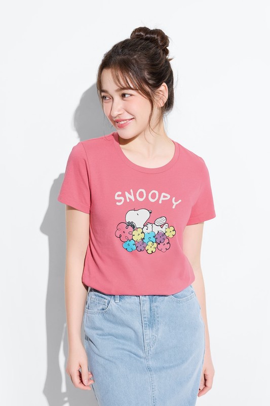 史努比系列印花T恤-13-女