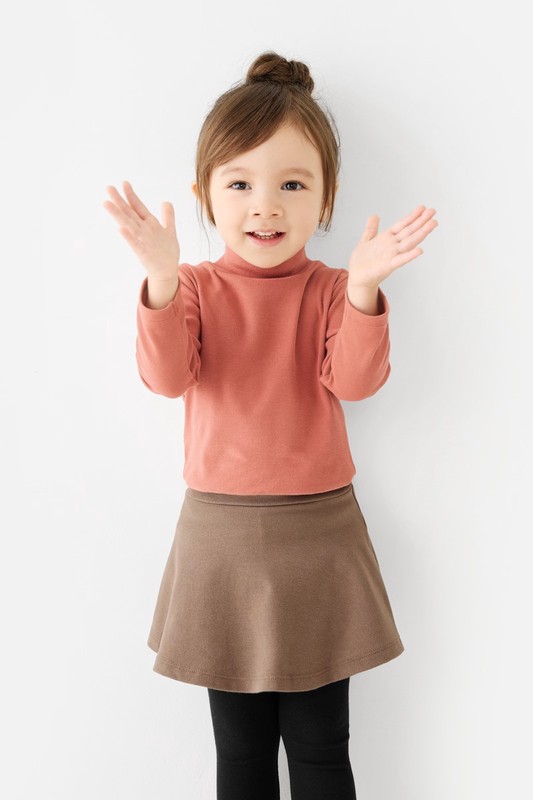 磨毛羅紋立領長袖T恤-Baby