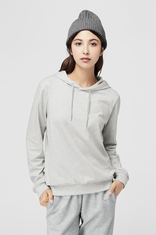 棉質連帽上衣-女