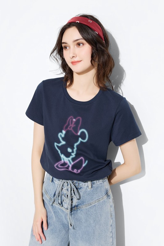 迪士尼系列印花T恤-04-女