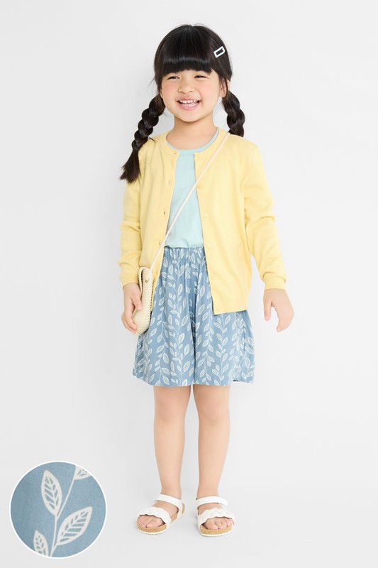 嫘縈印花短褲-童