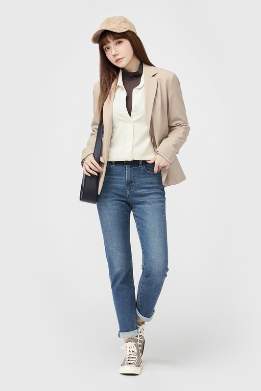 彈性西裝外套-女