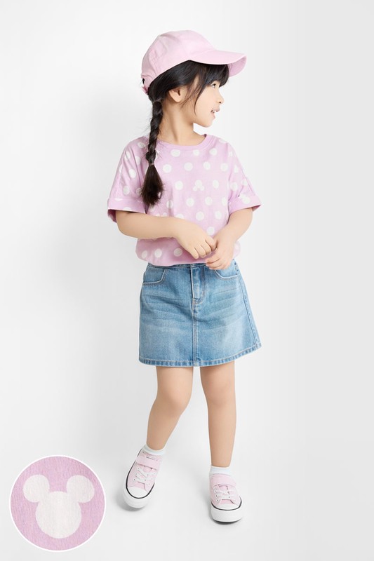 迪士尼系列竹節棉印花T恤-01-童