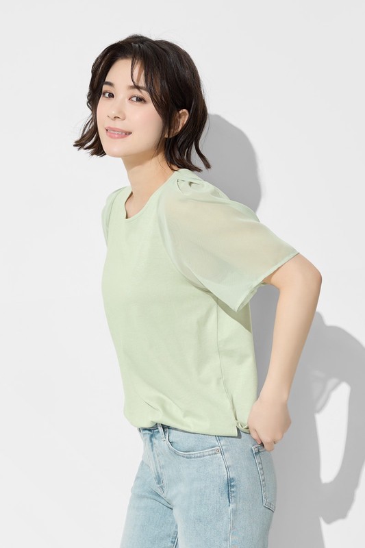 莫代爾雪紡袖上衣-女