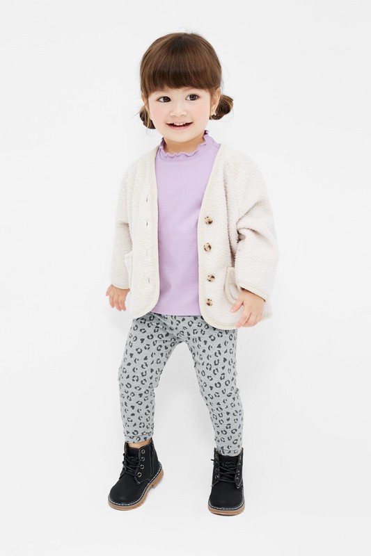 棉質羅紋木耳邊上衣-Baby