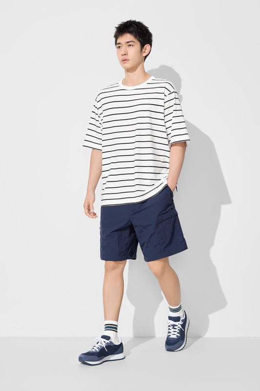 防潑水機能工裝短褲-男