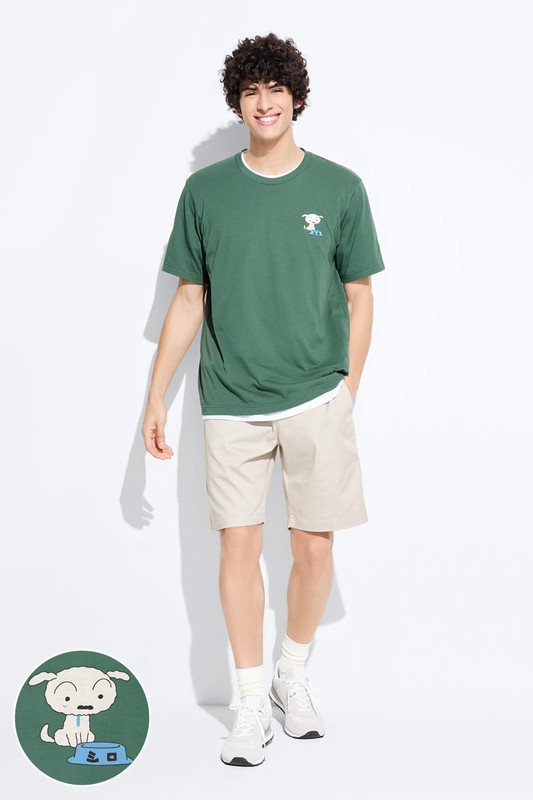 蠟筆小新印花T恤-13-男