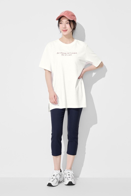 彈力顯瘦七分緊身褲-女