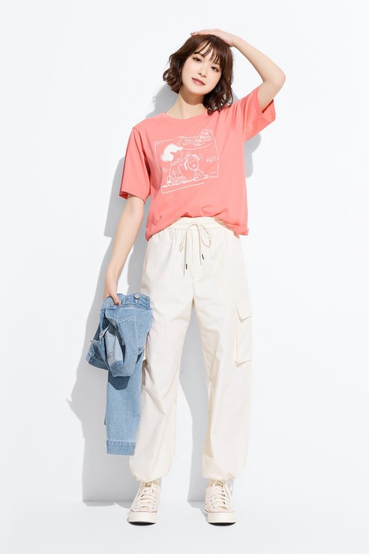 史努比系列寬版印花T恤-21-女