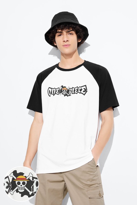 航海王拉克蘭袖印花T恤-10-男