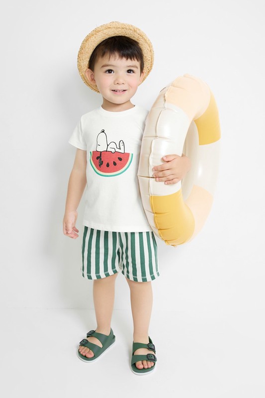 史努比系列印花T恤-03-童