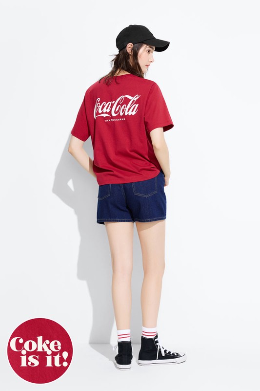 可口可樂寬版印花T恤-13-女