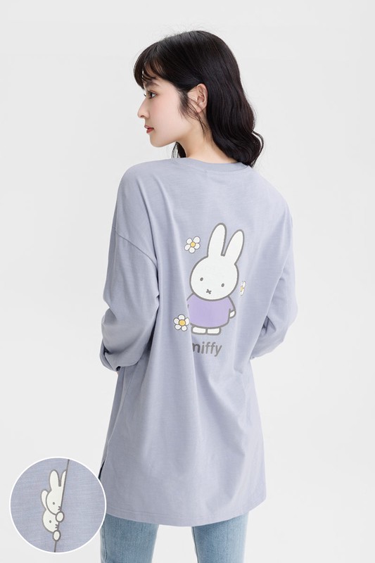 Miffy竹節棉長版上衣-女