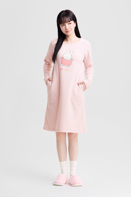 Miffy and Friend Fleece家居洋裝-女