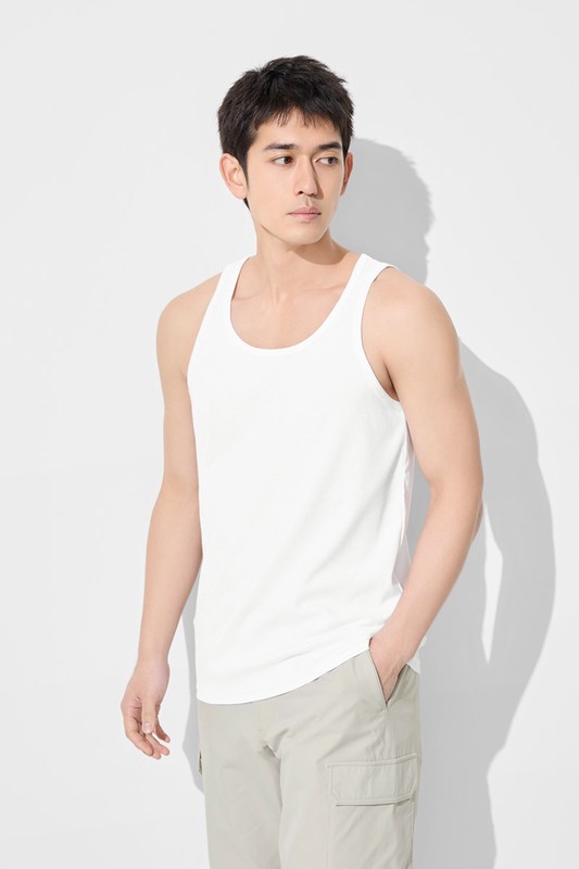 快乾棉羅紋背心-男