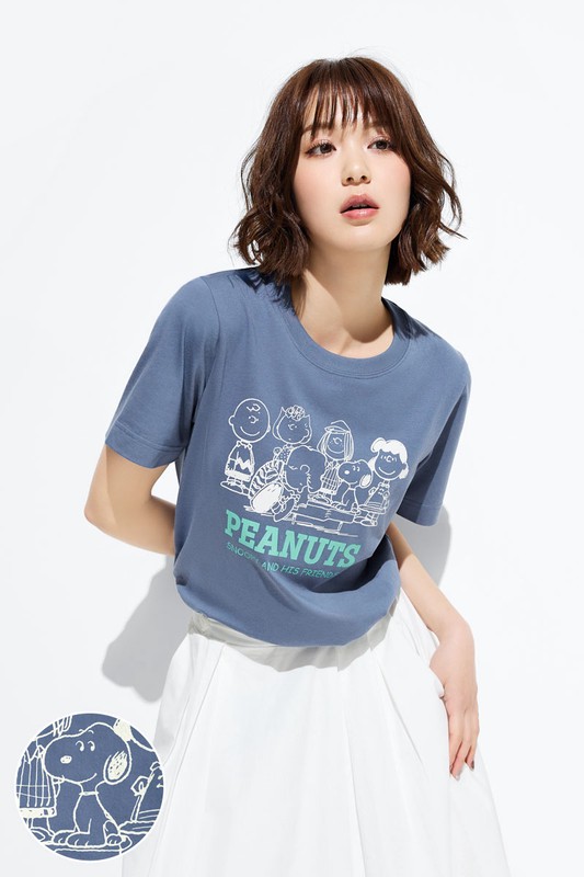 史努比系列厚版印花T恤-30-女