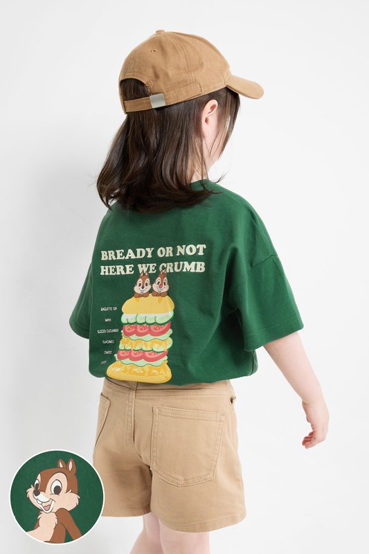 迪士尼系列寬版印花T恤-07-童