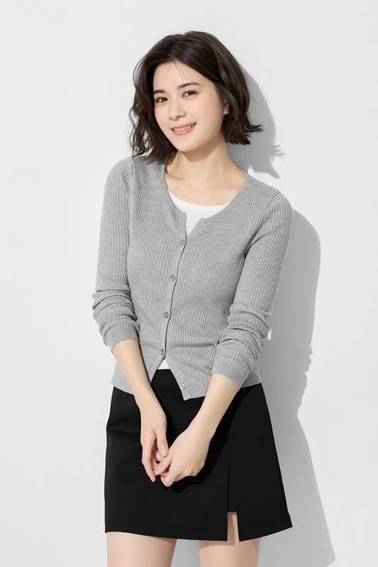 羅紋假兩件毛衣-女