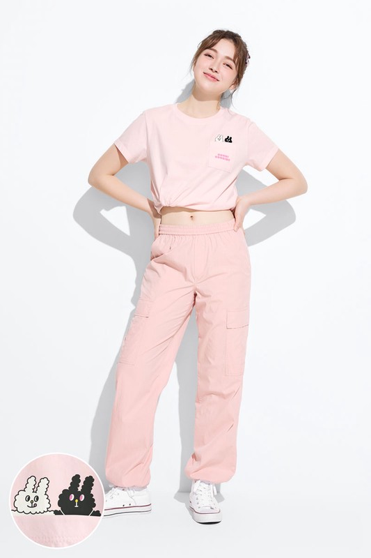 Bunni Konbiny口袋印花T恤-03-女