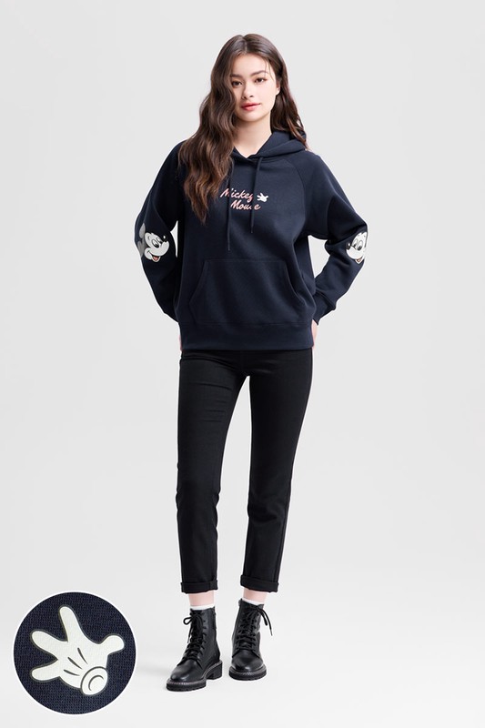 迪士尼系列刷毛印花連帽衫-14-女