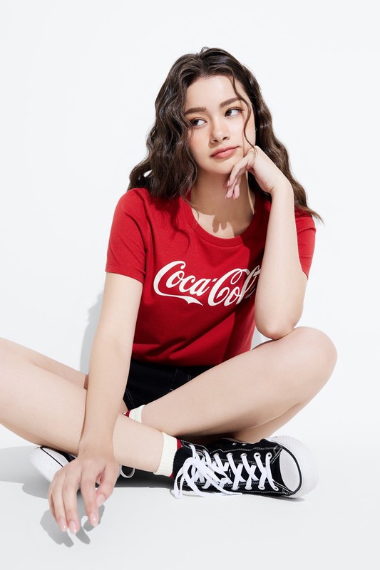 可口可樂印花T恤-03-女
