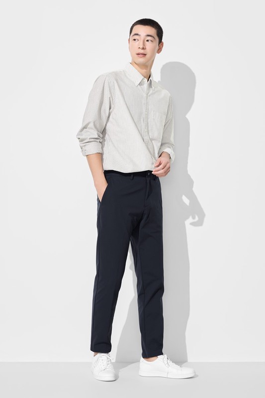 彈性休閒長褲-男