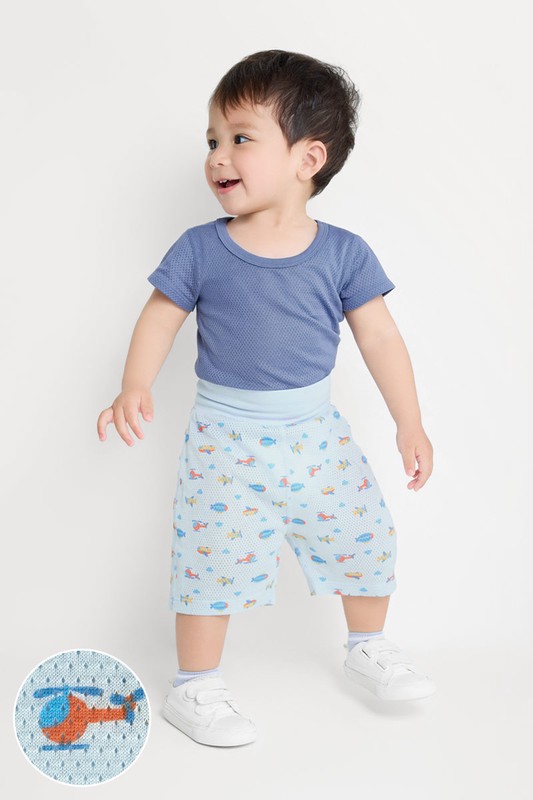 棉質網眼高腰褲-Baby