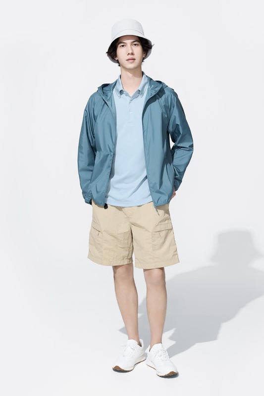 防潑水機能工裝短褲-男