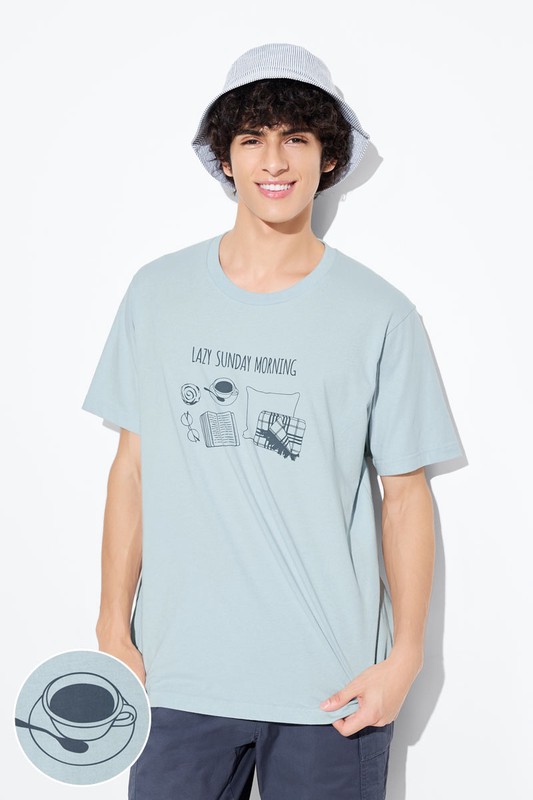 休閒時光印花T恤-男