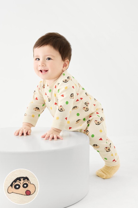蠟筆小新純棉羅紋連身衣-Baby