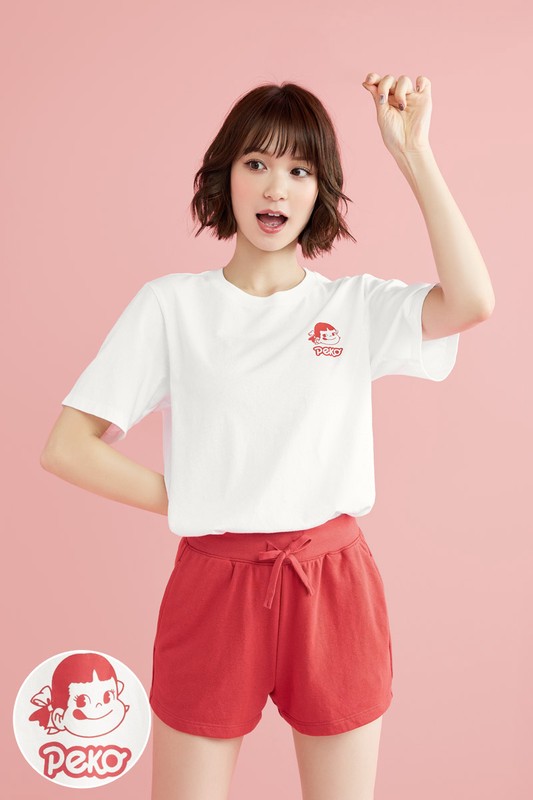 PEKO & POKO寬版印花T恤-05-女