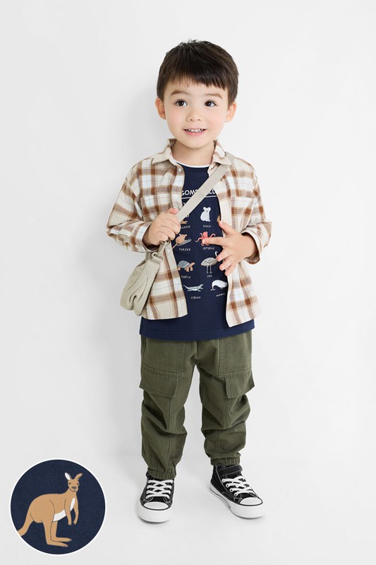 動物印花T恤-02-童