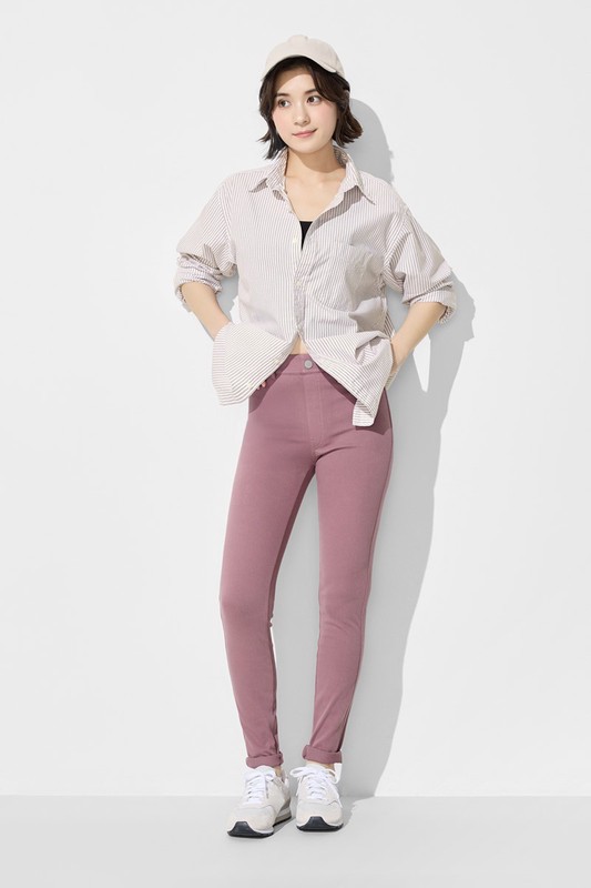 針織多色緊身褲-女