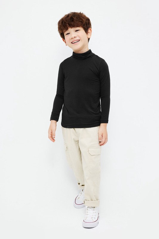 heatup高領九分袖上衣-童