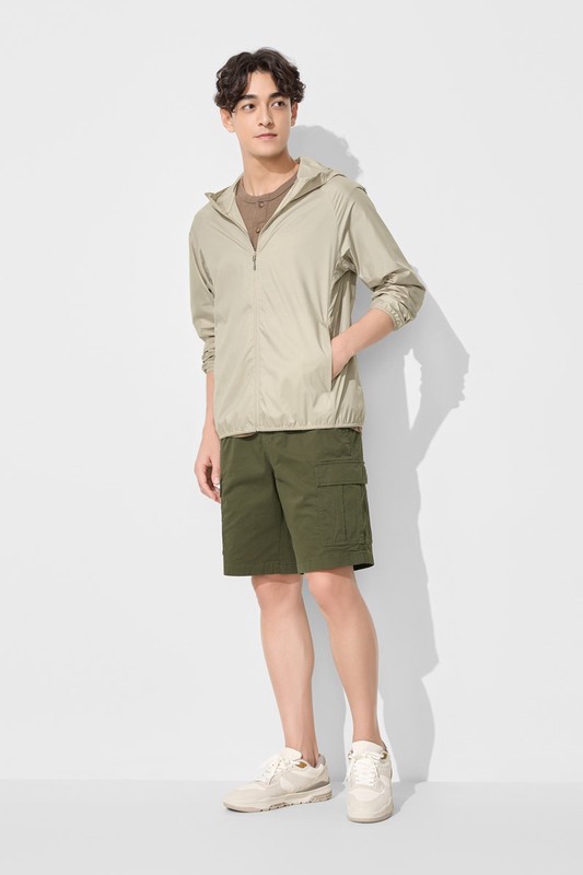 鬆緊工裝短褲-男