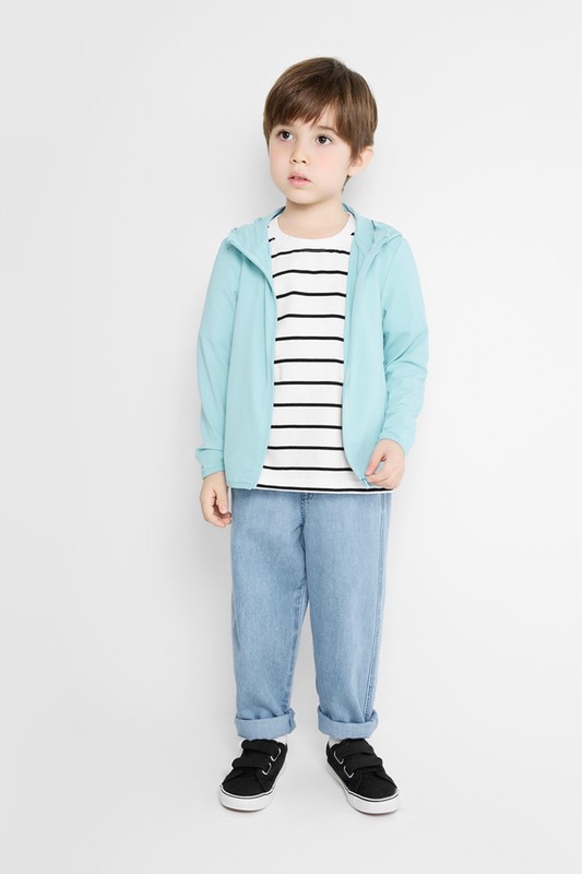 棉質寬鬆牛仔褲-童