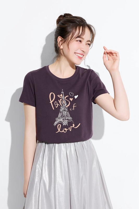 浪漫鐵塔印花T恤-女