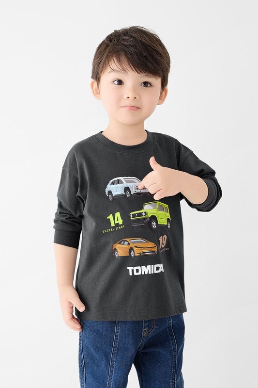 TOMICA寬版長袖印花T恤-03-童