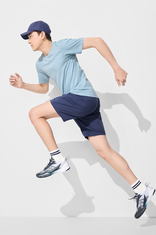 吸排彈性網眼短褲-男