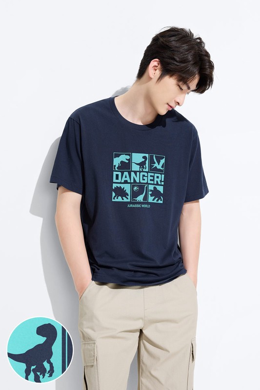 Jurassic World印花T恤-02-男