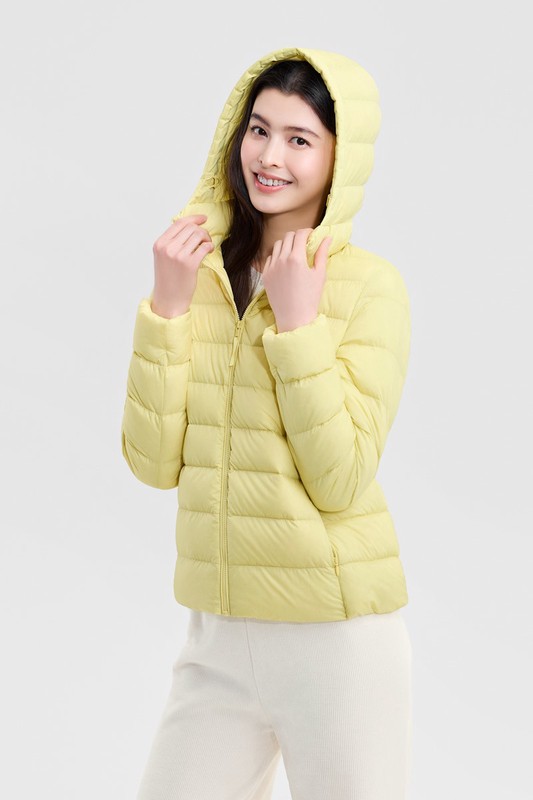 極輕羽絨連帽外套-女