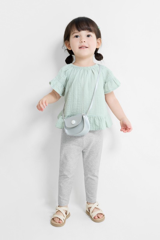 彈力九分內搭褲-Baby