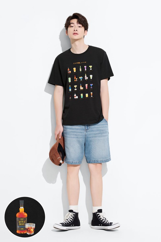 大人的圖鑑印花T恤-11-男